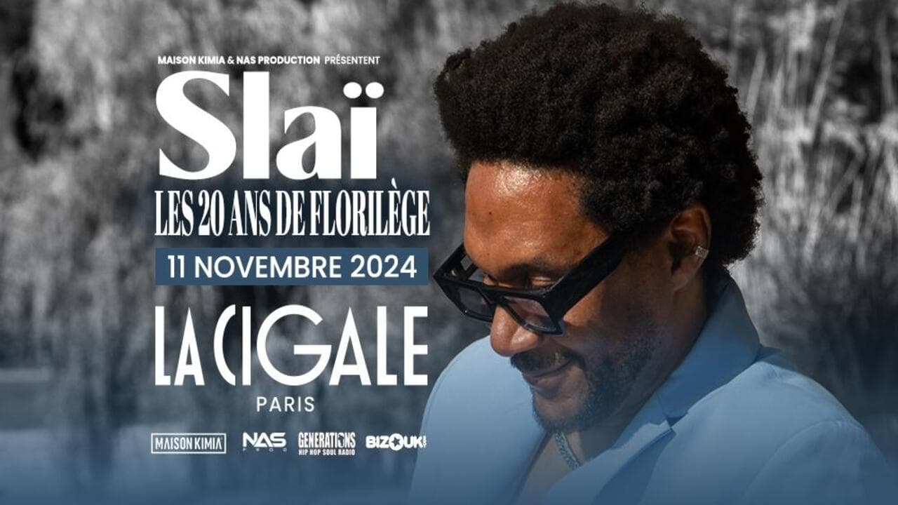 Slaï - Les 20 ans de « Florilège » à La Cigale Background