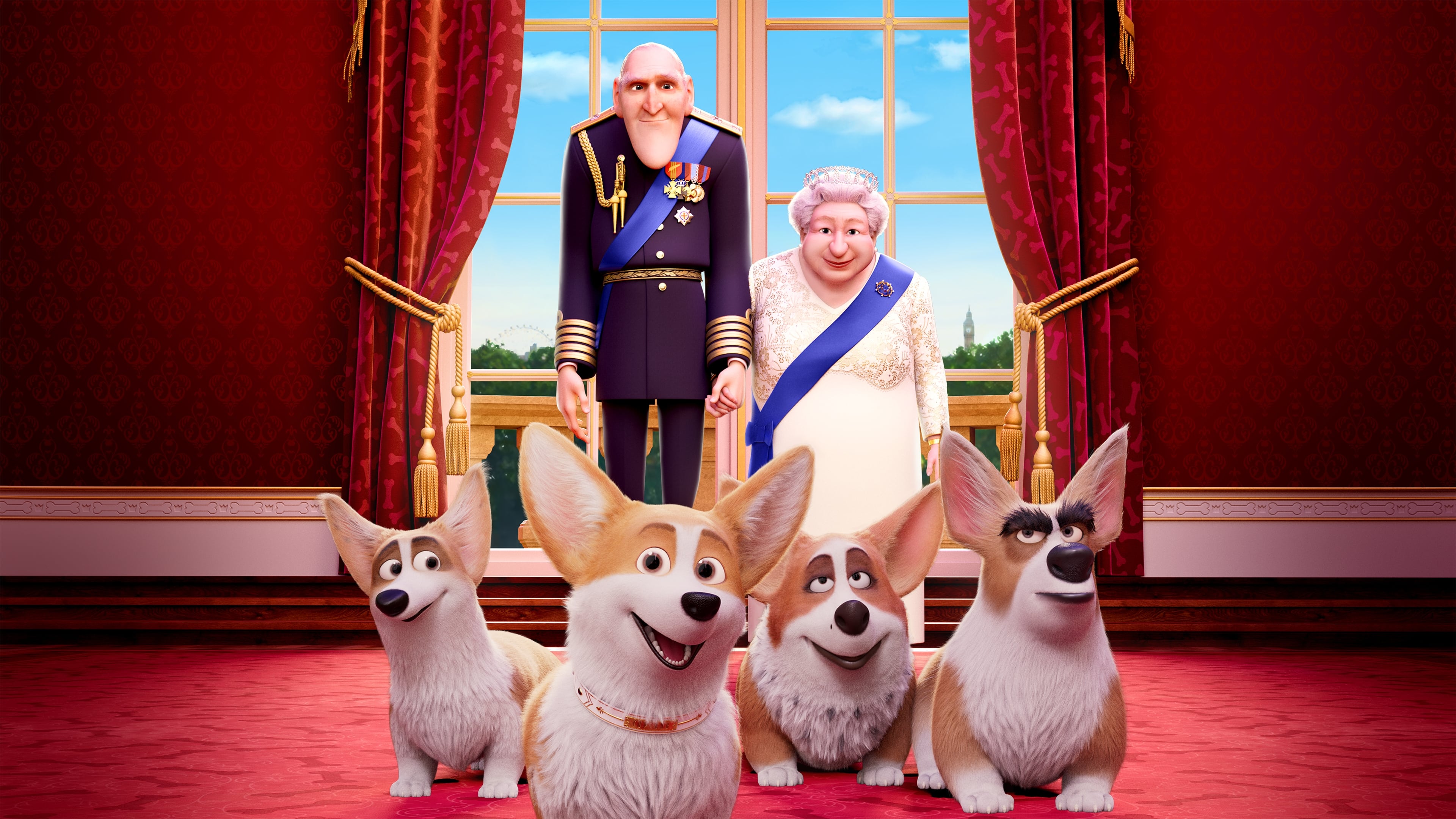 The Queen's Corgi Background