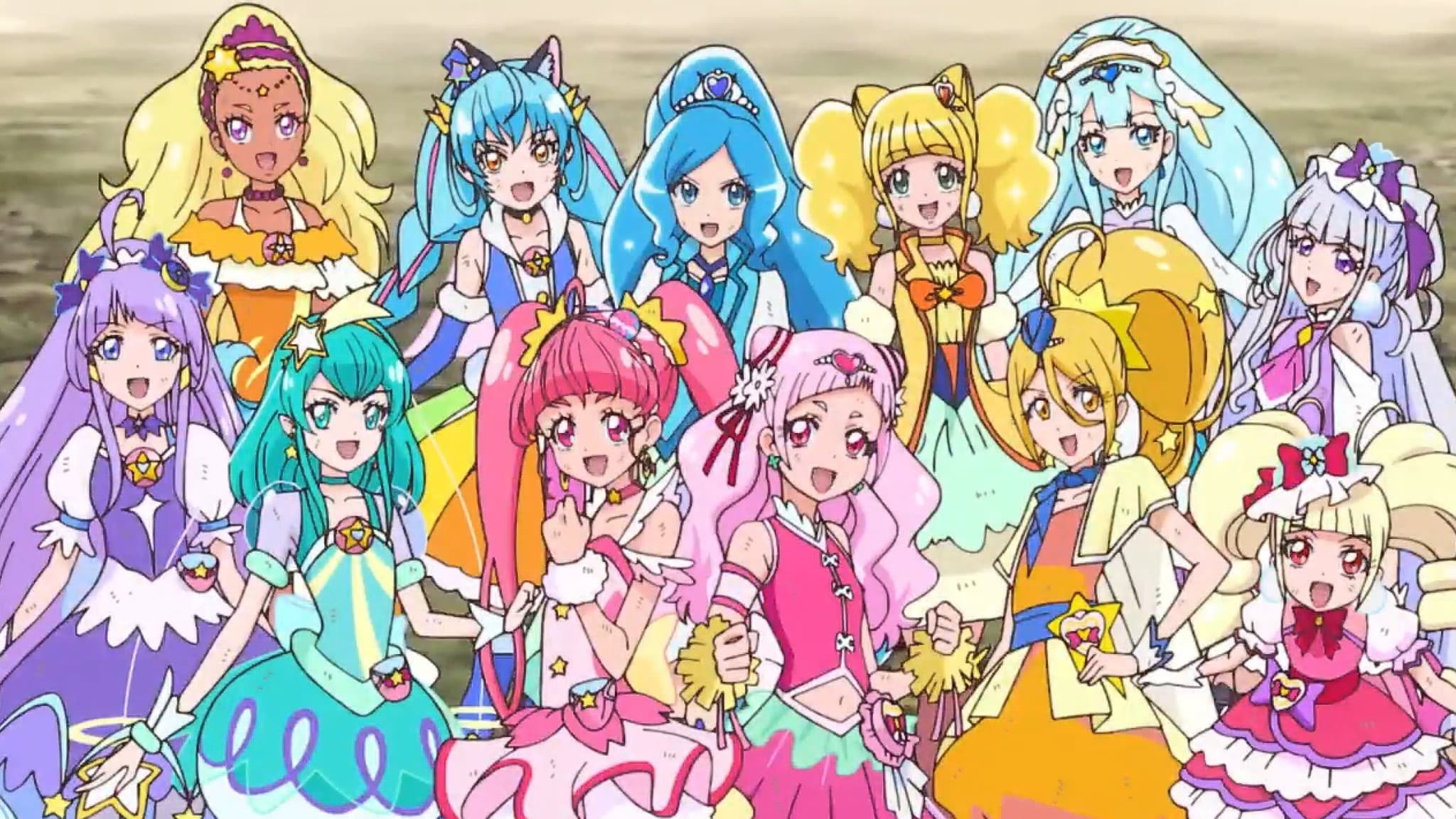 Pretty Cure Miracle Leap: A Wonderful Day with Everyone Background