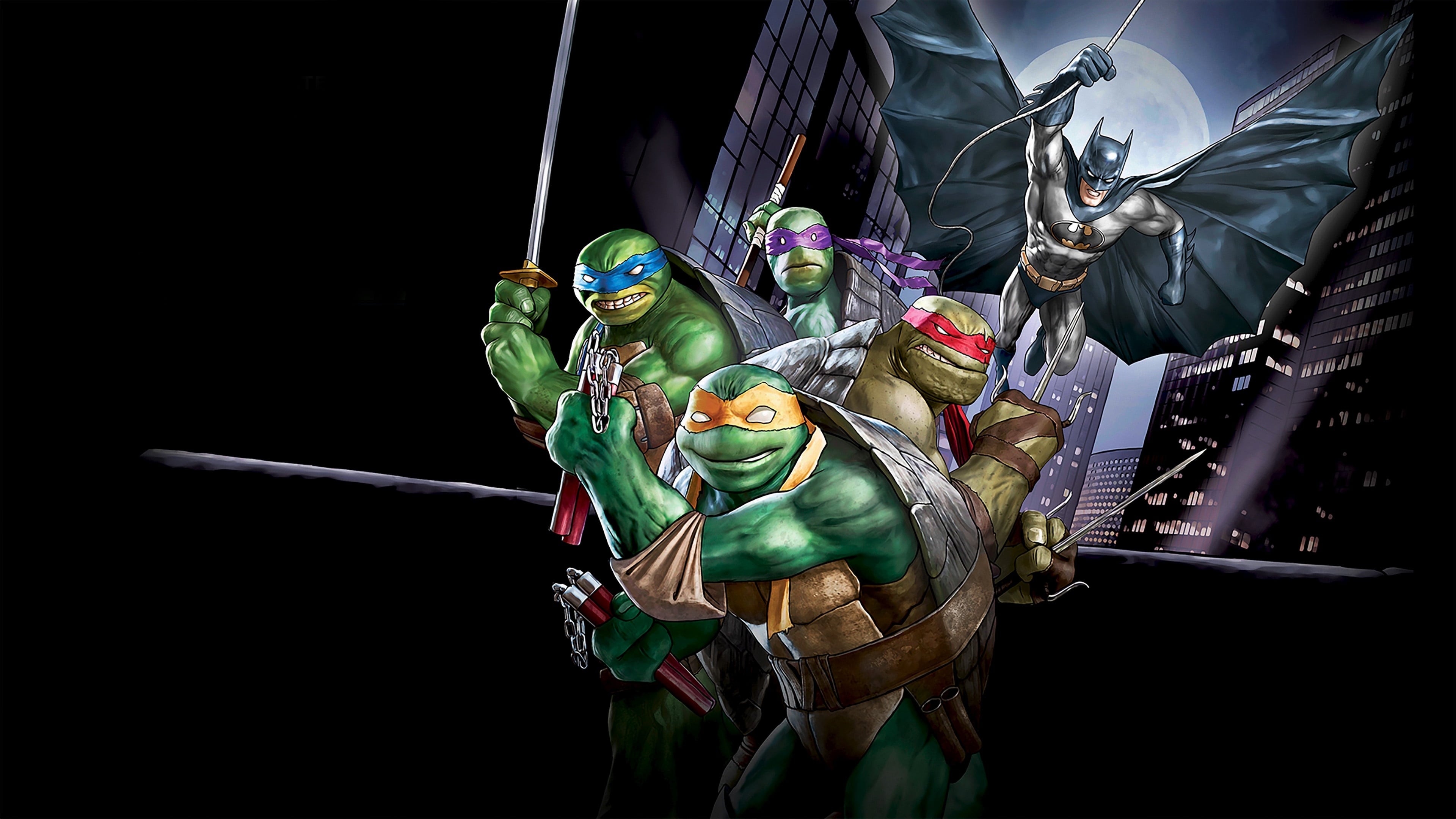 Batman vs Teenage Mutant Ninja Turtles Background